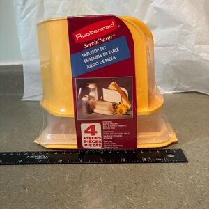 Vintage 1994 Rubbermaid Tabletop Set - Made in USA-Camping Picnic-Sealed**
